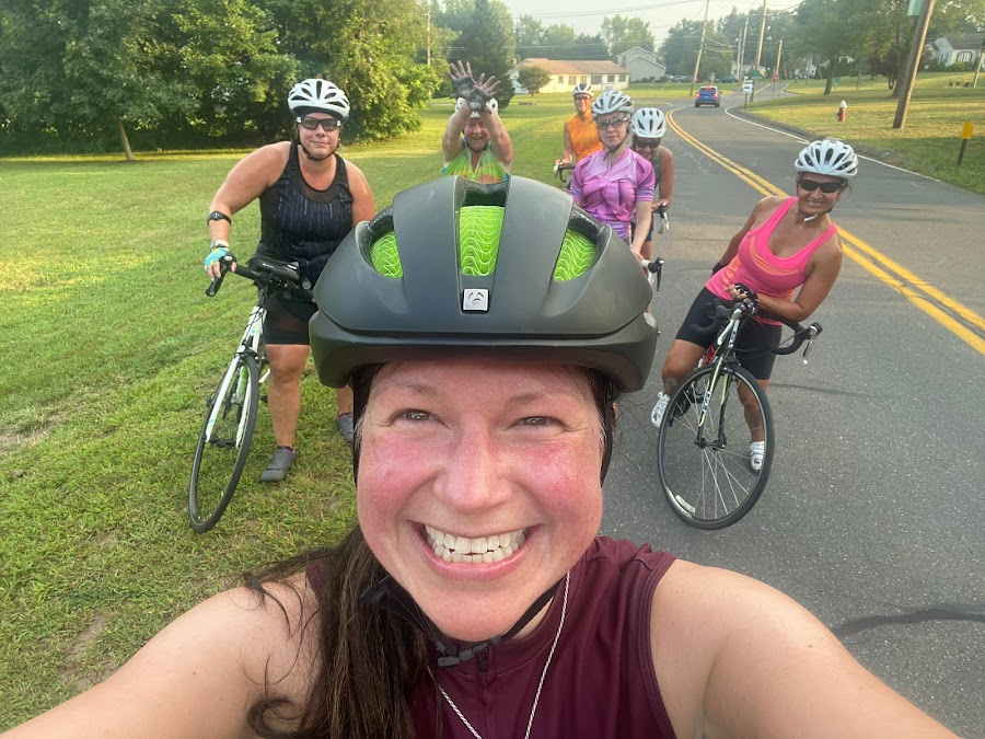 Stacy and Cycling Friends