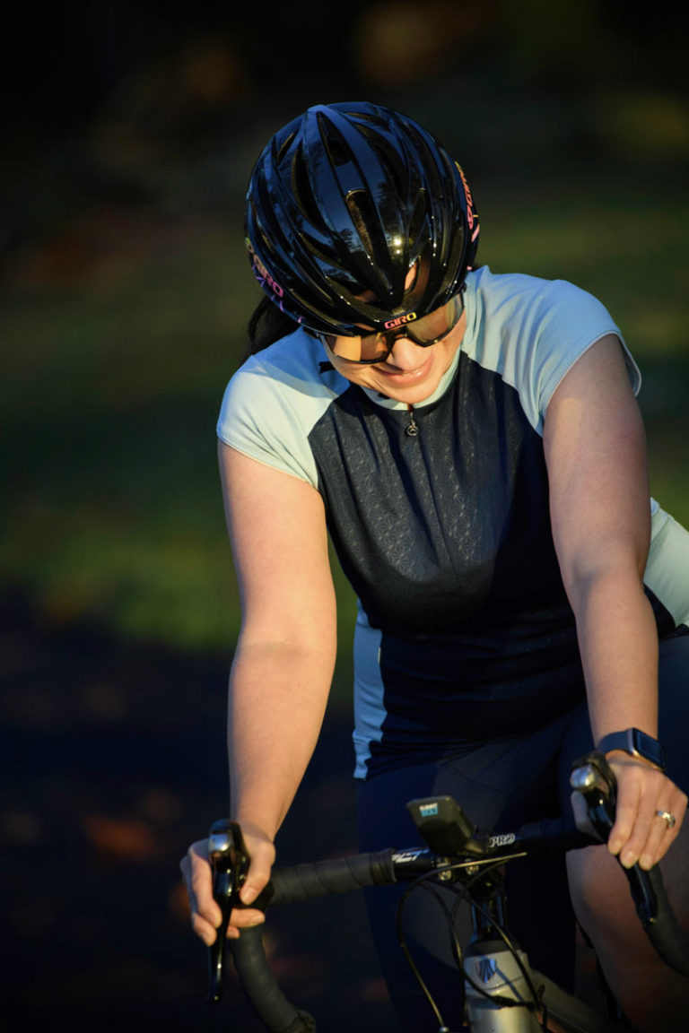 Biking and Looking Down
